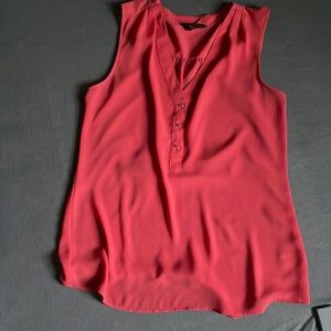 Express sleeveless chiffon shirt